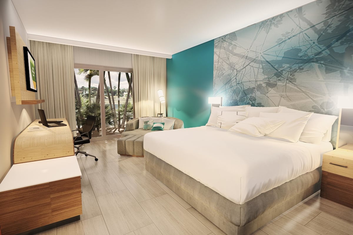 room, 1 king bed, view | view from room