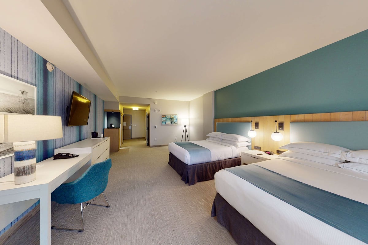 room, 2 queen beds, accessible, bathtub (mobility & hearing) | premium bedding, in-room safe, desk, laptop workspace