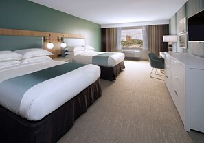 Room, 2 Queen Beds (Premium View) | Premium bedding, in-room safe, desk, laptop workspace