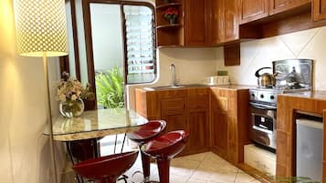 Appartement Supérieur, 2 chambres, coin cuisine (Living Room) | Cuisine privée