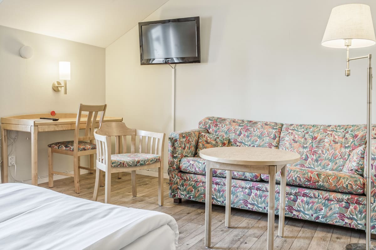 double room | desk, laptop workspace, soundproofing, iron/ironing board