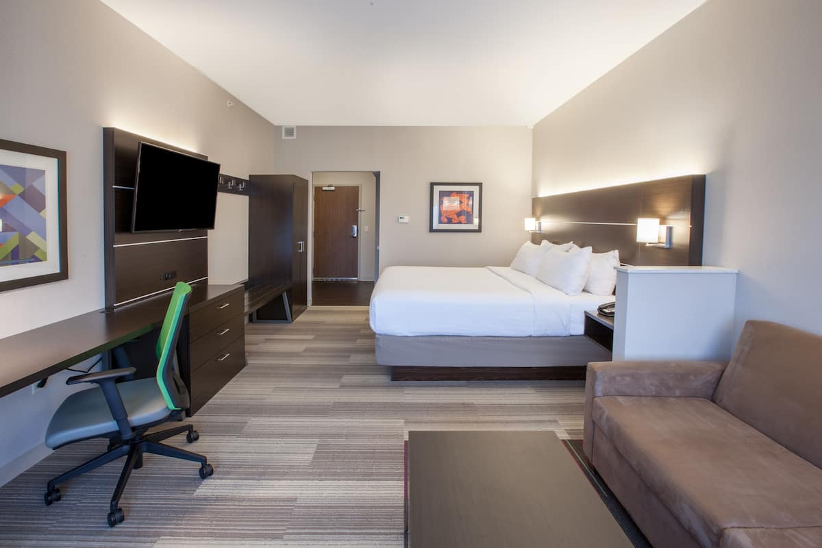 In-room safe, desk, blackout curtains, iron/ironing board