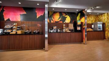 Free daily buffet breakfast