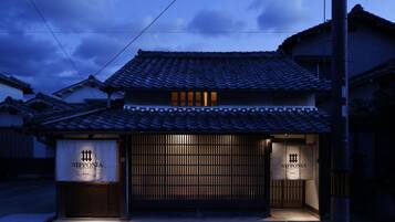 Front of property – evening/night