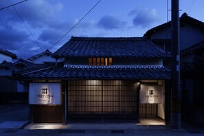 Front of property – evening/night