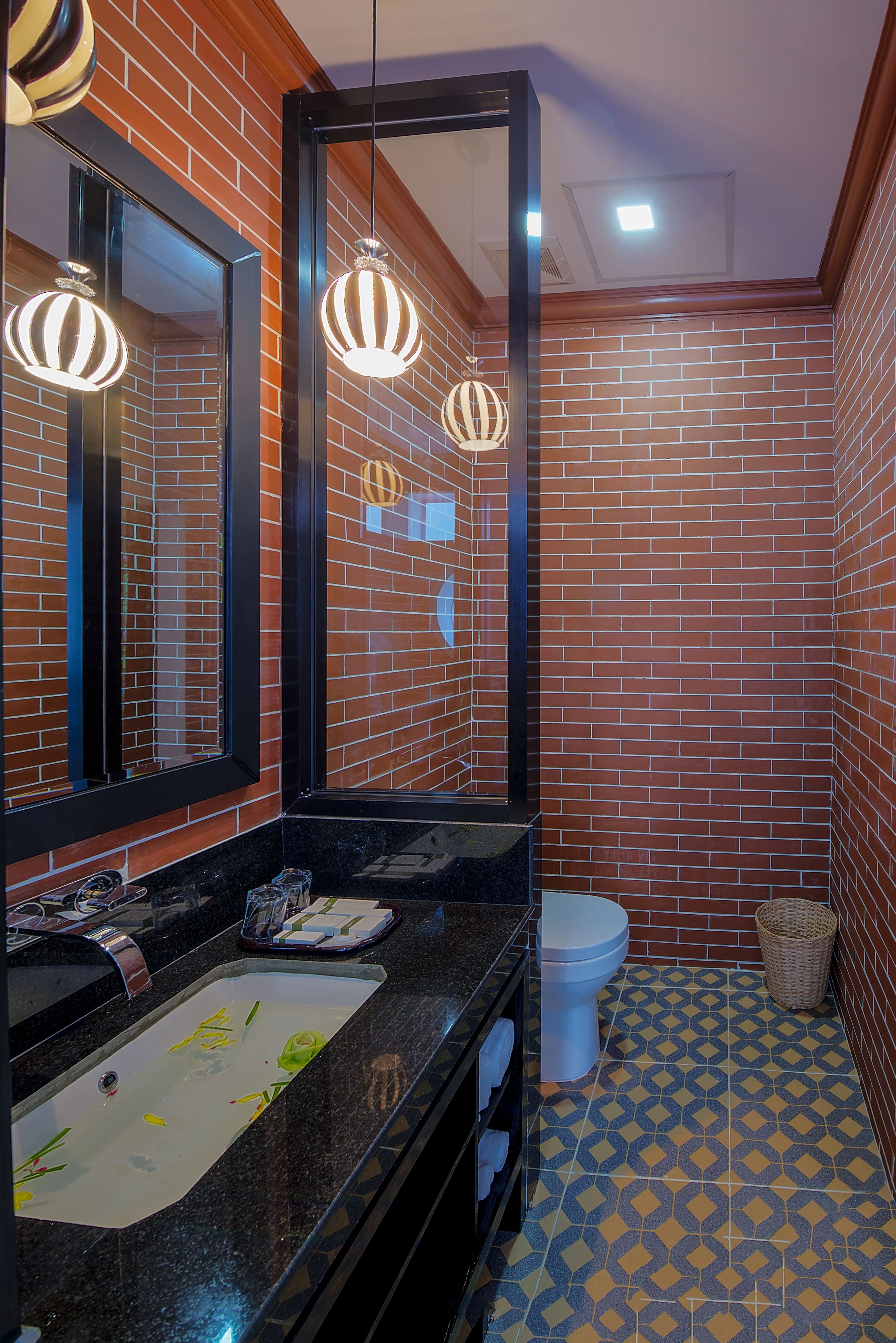 free toiletries, hair dryer, bathrobes, slippers