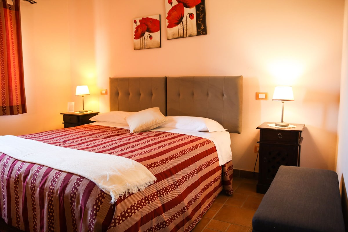 Phòng đôi hoặc 2 giường đơn tiện nghi đơn giản | 1 phòng ngủ, chăn bông, minibar, bàn