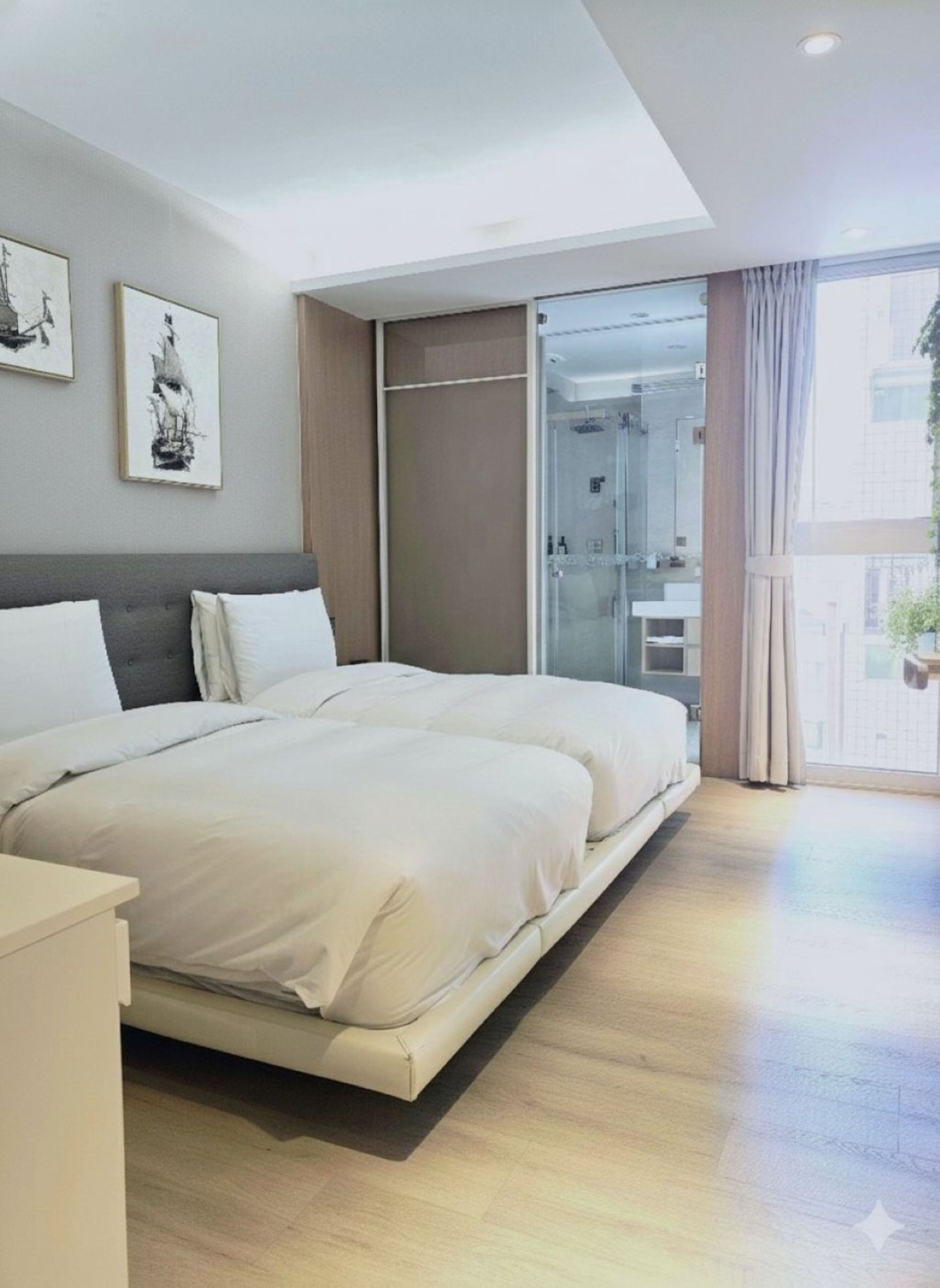 城市伴侶雙床房 | 高級寢具、羽絨被、書桌、隔音