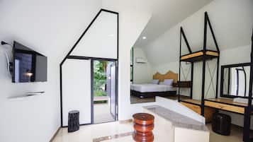 Family Cabin | 1 bedroom, desk, laptop workspace, blackout drapes