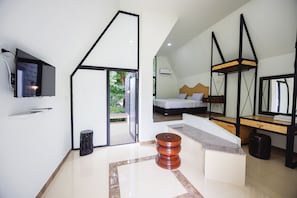 Cabane Familiale | 1 chambre, bureau, espace de travail pour ordinateur portable