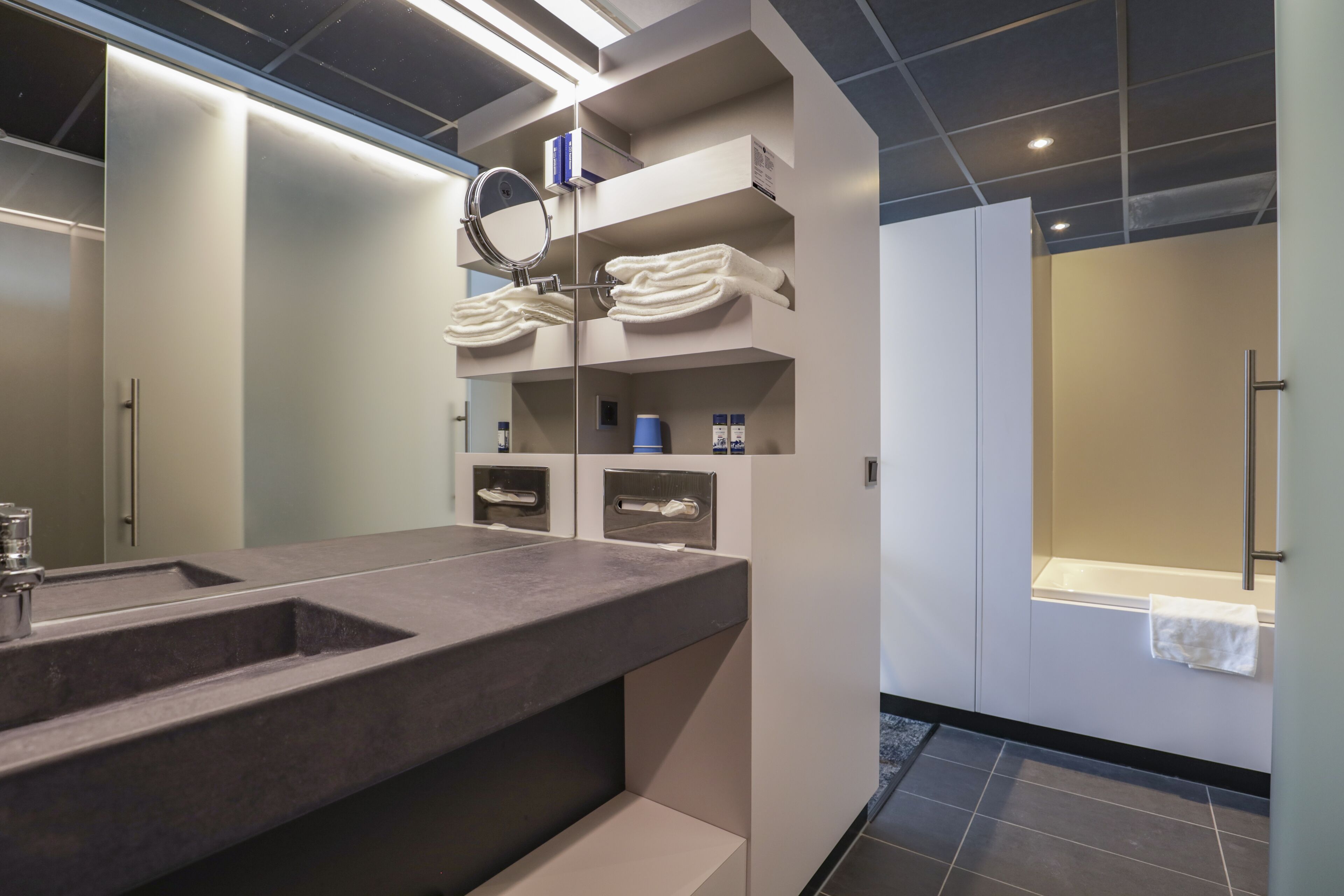 superior room | in-room safe, desk, laptop workspace, iron/ironing board