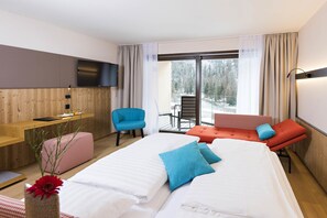 Dobbeltrom – deluxe, balkong, fjellutsikt | Utsikt fra rommet