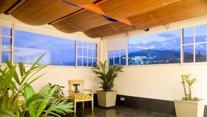 Deluxe Suite, 1 King Bed with Sofa bed, Jetted Tub | View from room