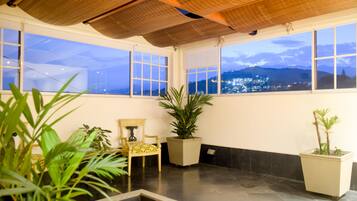 Deluxe Suite, 1 King Bed with Sofa bed, Jetted Tub | View from room