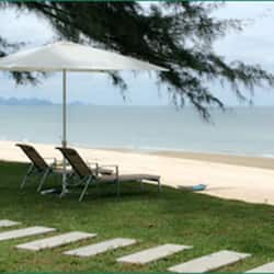 Na praia
