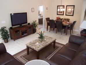 Family House, 4 Bedrooms | Living area | DVD player - 757 Sandy Ridge House 4 Bedroom by Florida Star (Davenport)