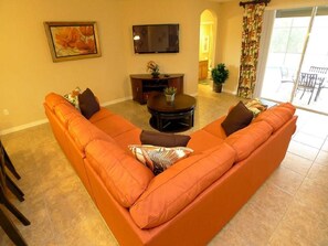 Family House, 5 Bedrooms | Living area | DVD player