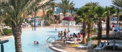 Lejlighed - 1 enkeltseng - strandudsigt (Waterscape A622) | Udendørs pool