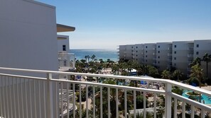 Lejlighed - 1 enkeltseng - strandudsigt (Waterscape A622) | Balkon