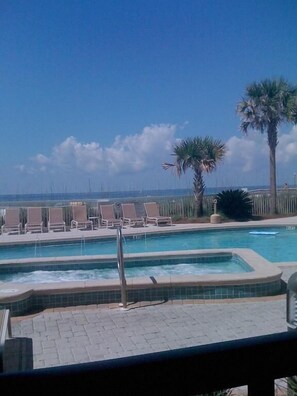 Outdoor pool - Azure Sandcastle 3 Bedroom Apartment by BnD (Fort Walton Beach)