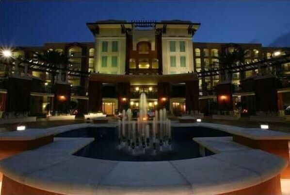 Front of property – evening/night