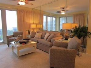 Apartment, 3 Bedrooms, Beachfront | Living area | DVD player