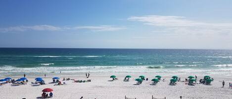 Condo, 3 camas de solteiro, vista para a praia (Sea Dunes 302) | Praia | Na praia