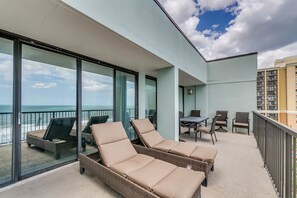 Terrace/patio - Carolina Dunes 304 2 Bedroom Condo by Luxury (Myrtle Beach)