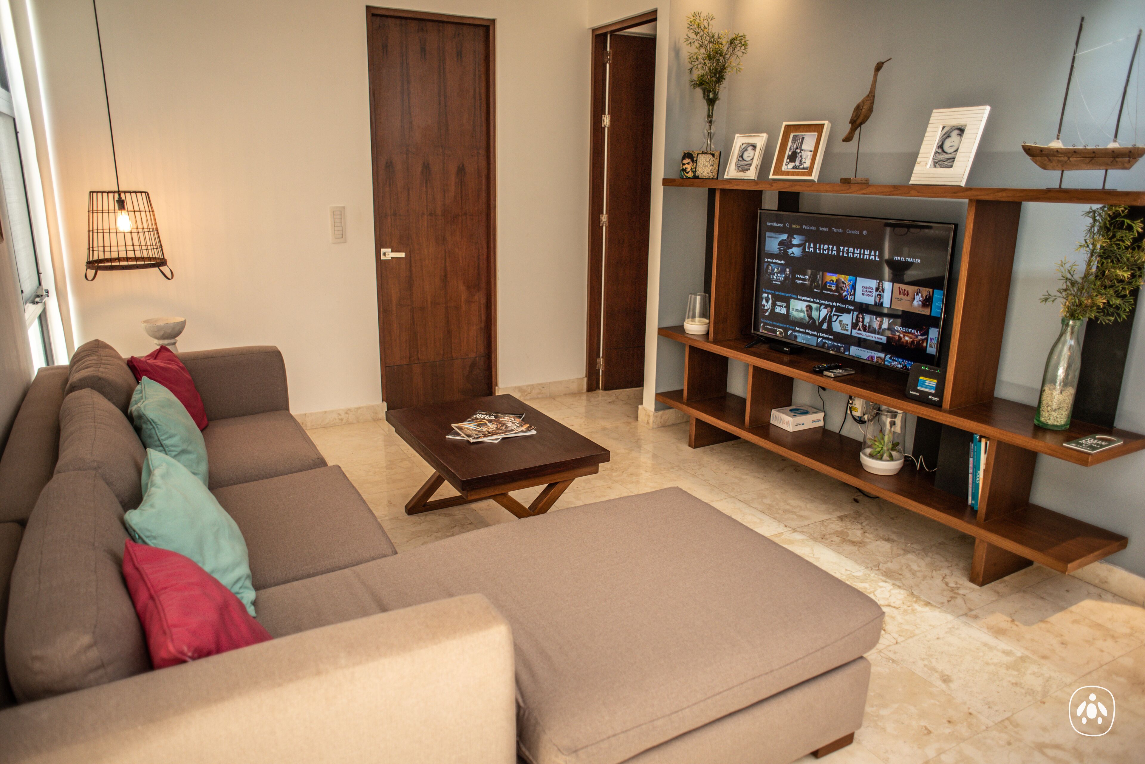 luxury apartment, 1 bedroom (located in bahia principe residences) | living area | led tv