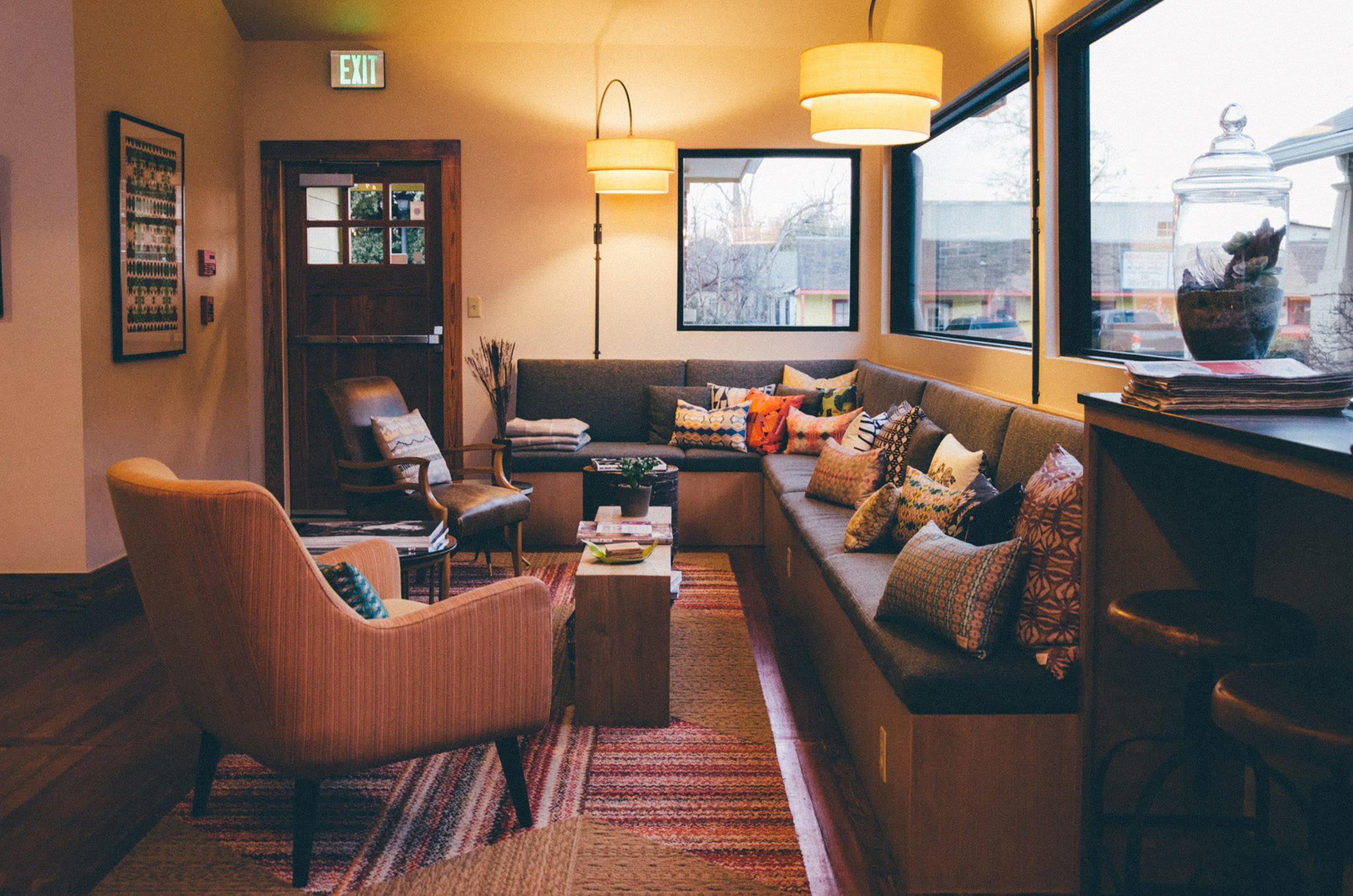Lobby sitting area