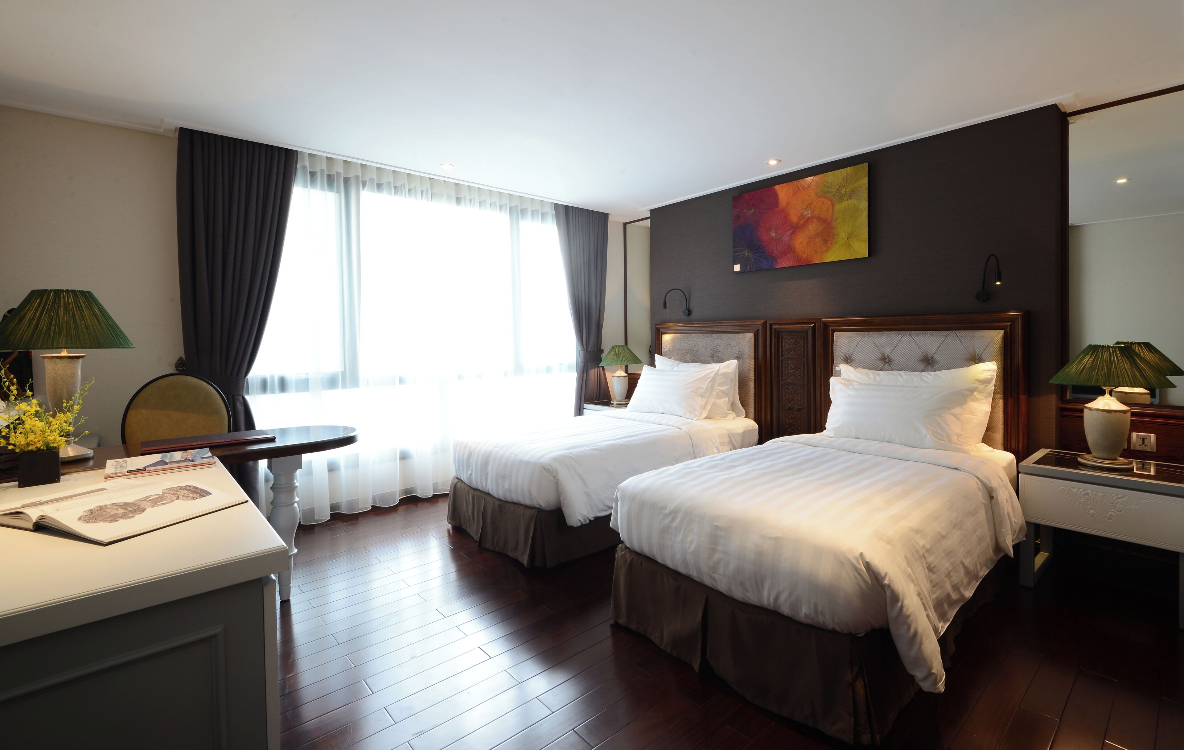 Premium bedding, minibar, in-room safe, desk