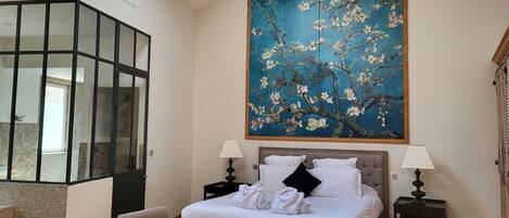 1 habitación, ropa de cama de alta calidad y decoración personalizada