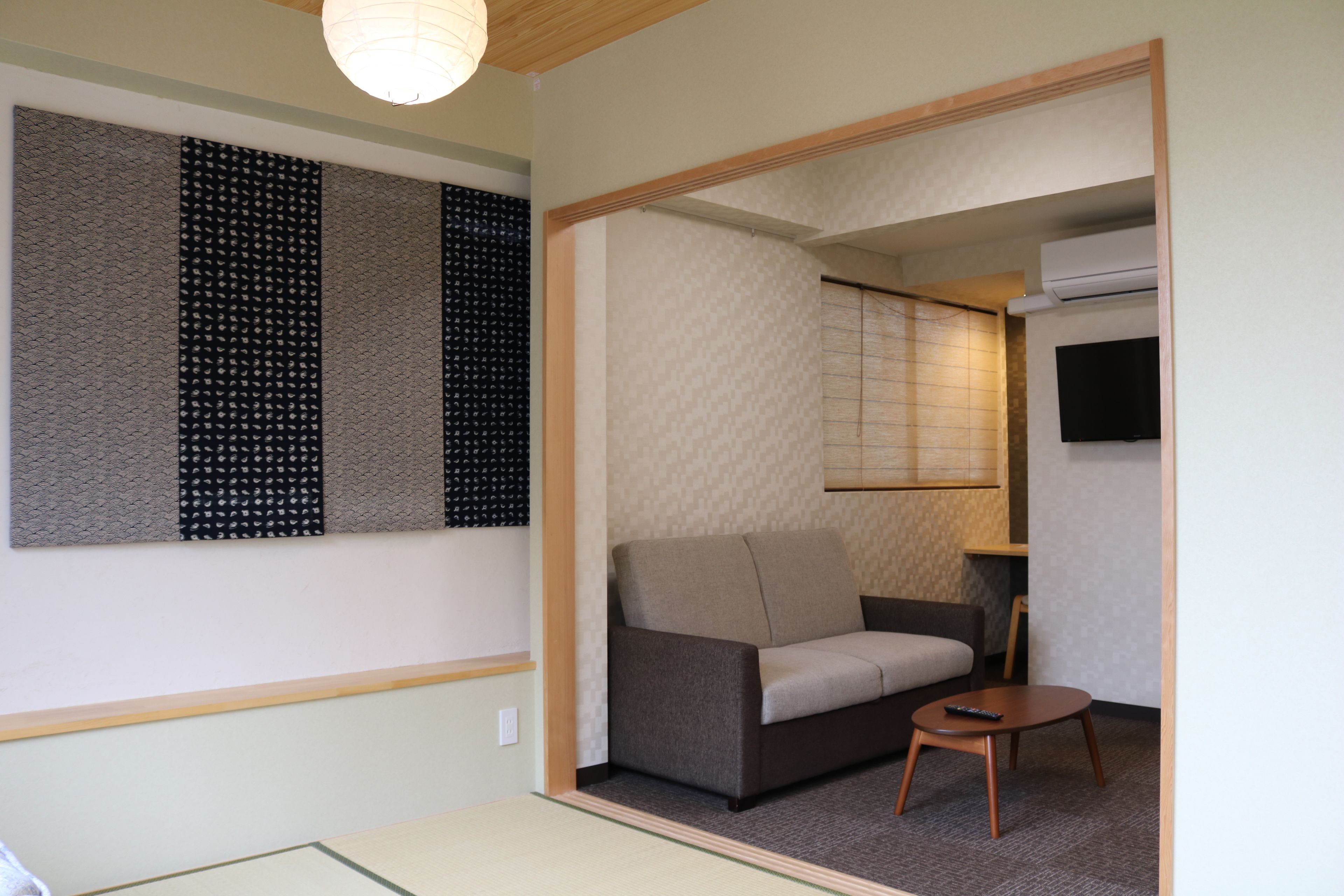 deluxe room with tatami area and sofa bed | free wifi