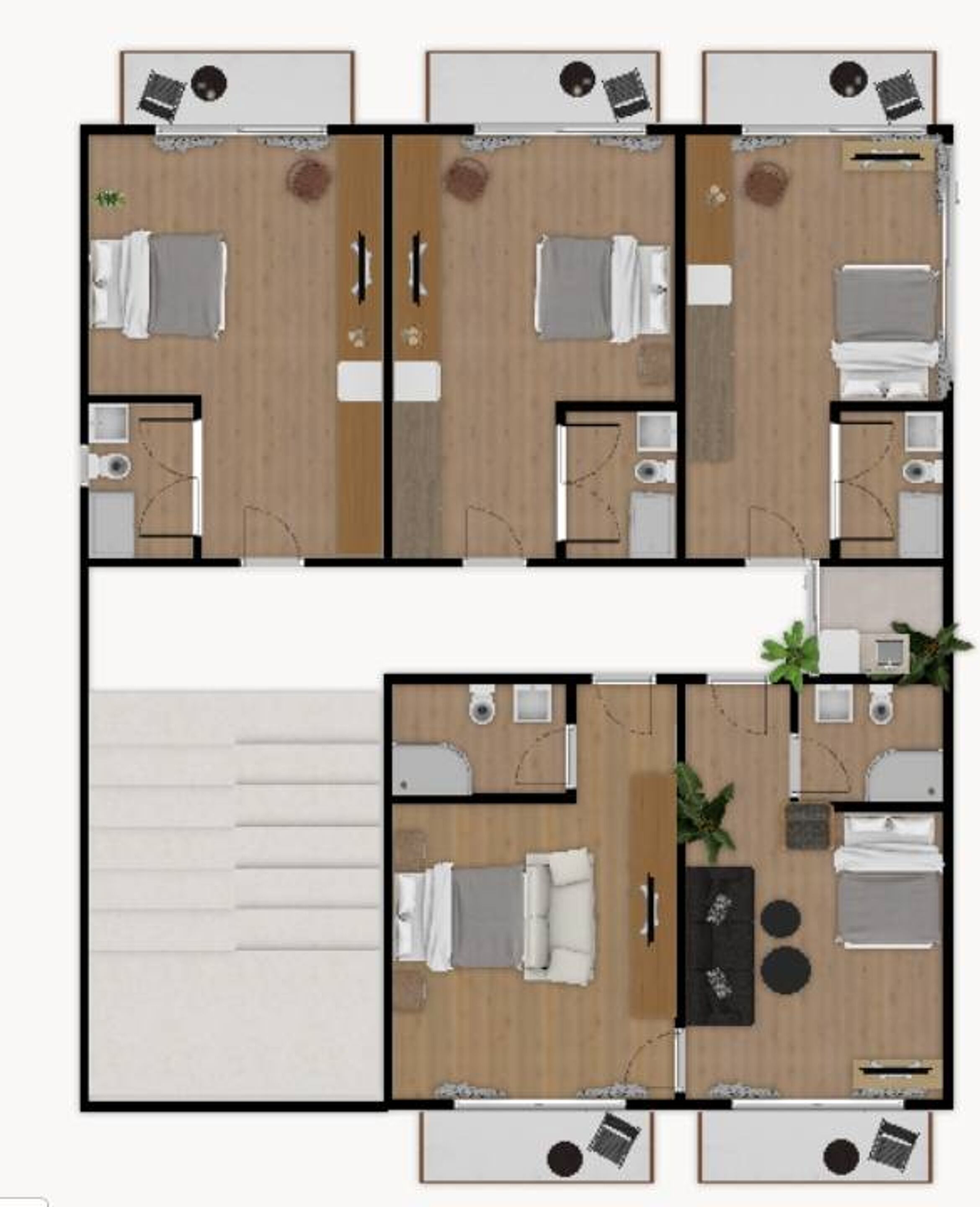 comfort apartment, 5 bedrooms, pool view | 1 bedroom, premium bedding, blackout curtains, iron/ironing board