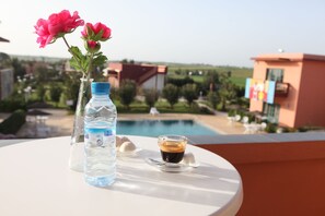 Comfort Double or Twin Room, 1 King Bed, Accessible, Pool View | View from room