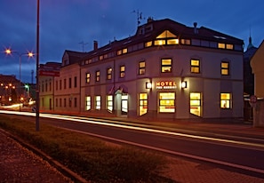 Front of property – evening/night
