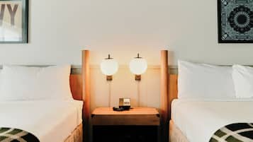Desk, laptop workspace, blackout drapes, iron/ironing board (on request)