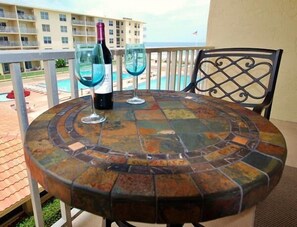 Terrace/patio - Sea Coast Gardens III 2 Bedroom Condo by Great Ocean Condos (New Smyrna Beach)