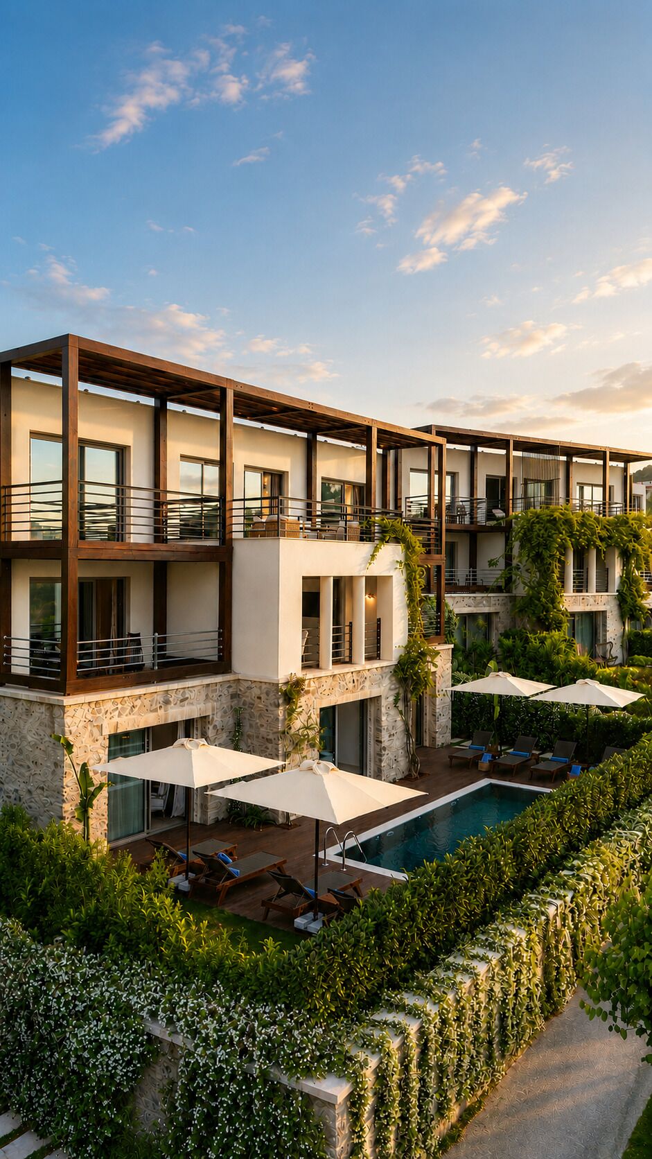 Villa familiar, no fumadores, vistas al mar | Ropa de cama de alta calidad, colchones viscoelásticos, minibar