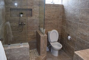 Apartment, 3 Bedrooms, Mountain View, Mountainside | Bathroom | Shower - Mountain View Apartment (La Gaulette)