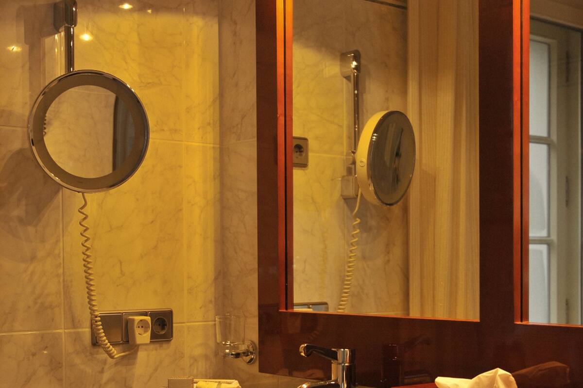 free toiletries, hair dryer, bathrobes, slippers