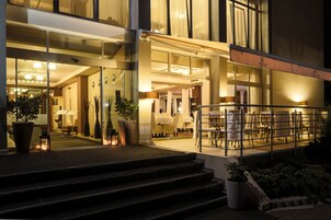 Front of property - evening/night