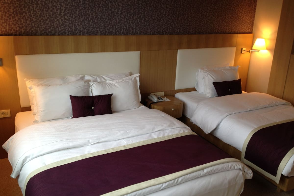 standard twin room, non smoking | minibar, in-room safe, desk, soundproofing