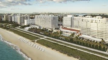 On the beach, beach bar