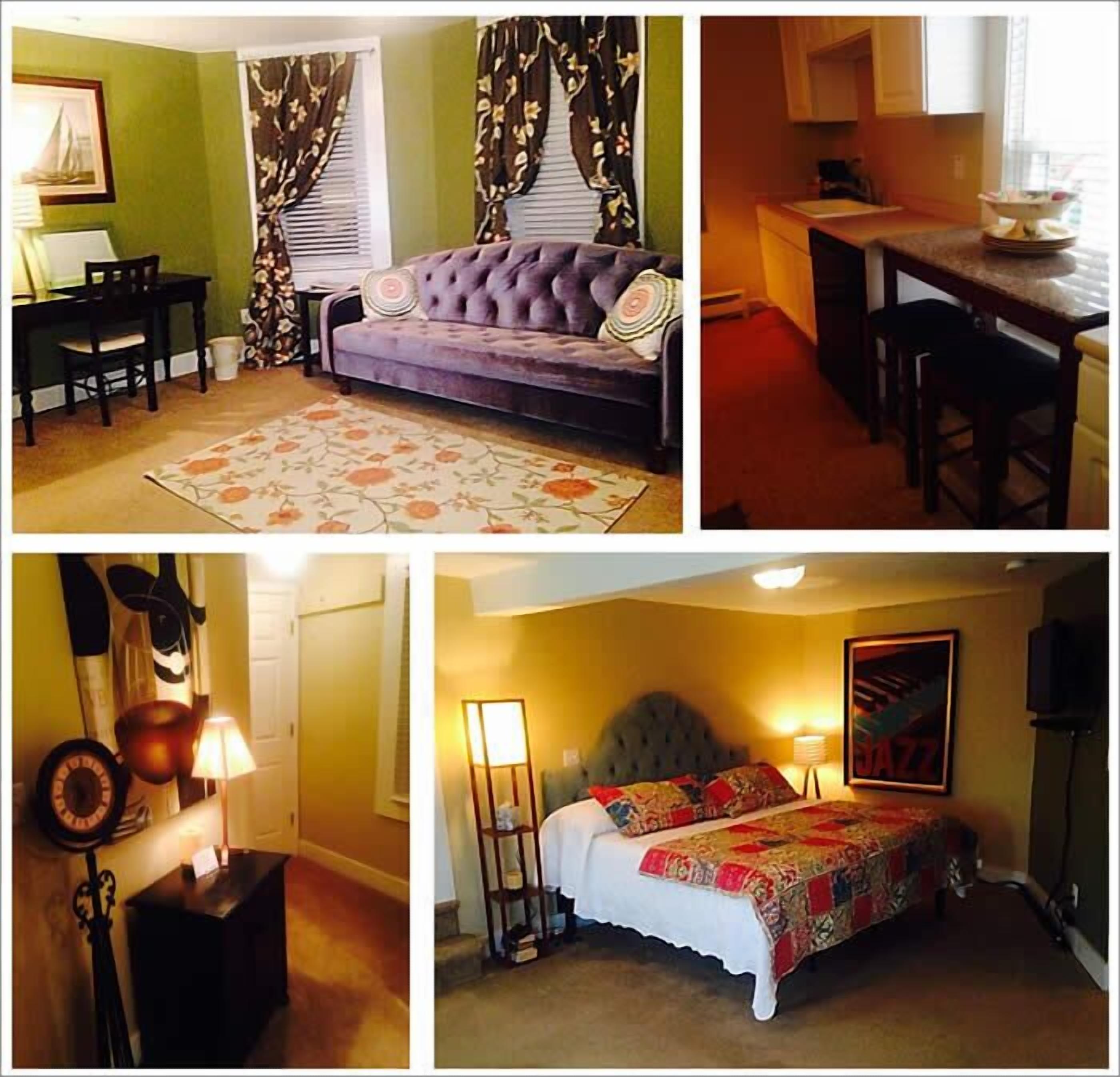 Room, Private Bathroom (John Henry) | Premium bedding, memory-foam beds, desk, iron/ironing board