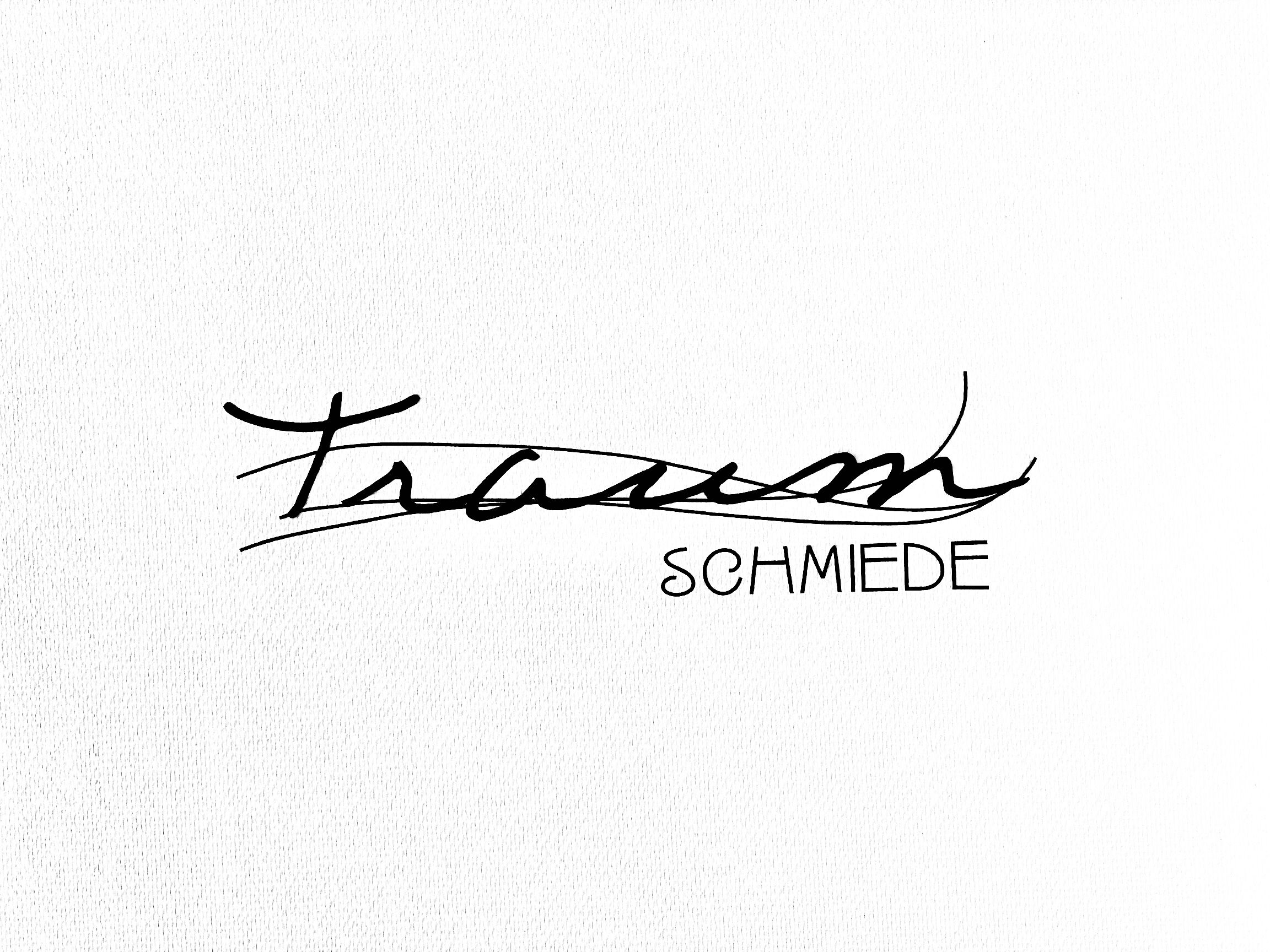 A logo with the word "Trans" in a cursive script and "SCHMIEDE" in a bold, uppercase font.