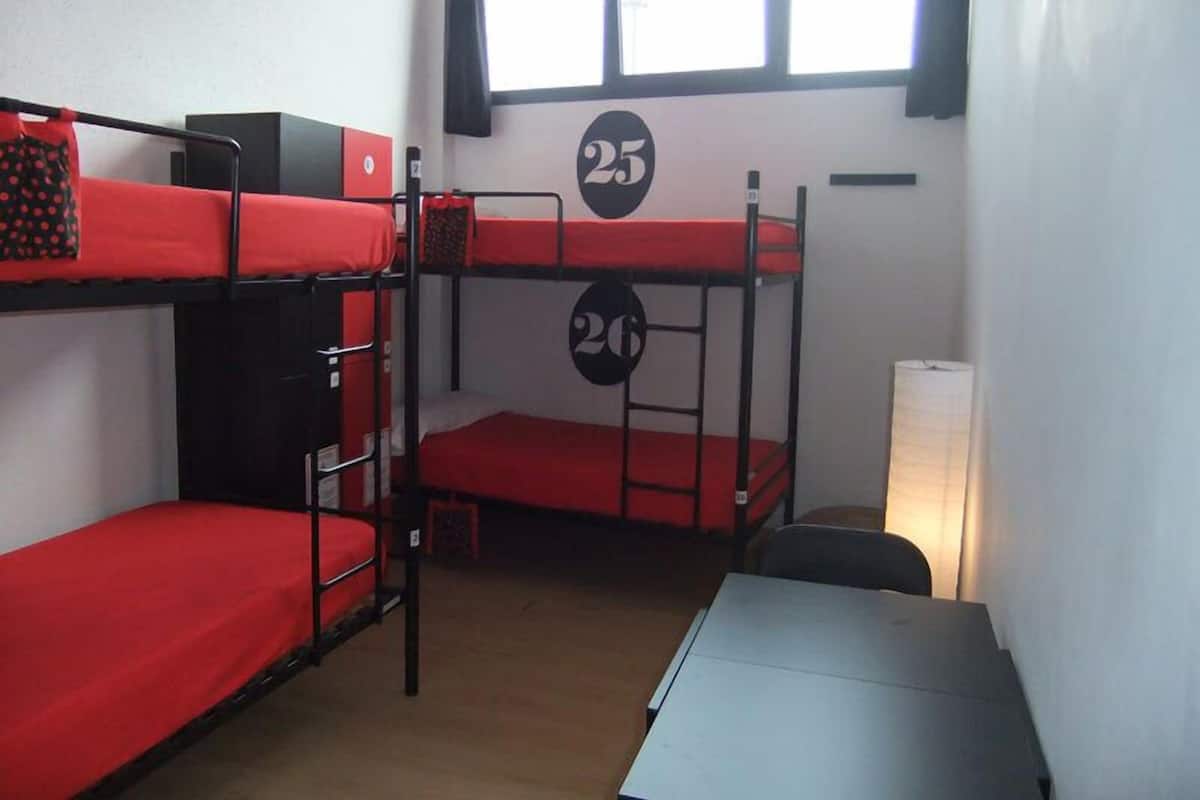 Felles sovesal, for menn og kvinner, delt bad (1 bed in bunk bed) | Sengetøy i egyptisk bomull, senger med overmadrass og safe på rommet