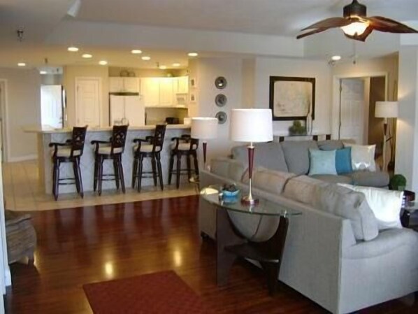 Family Condo, 4 Bedrooms, Lake View | Living area | DVD player - Towers 9106 4 Bedroom Condo by Your Lake vacation (Osage Beach)