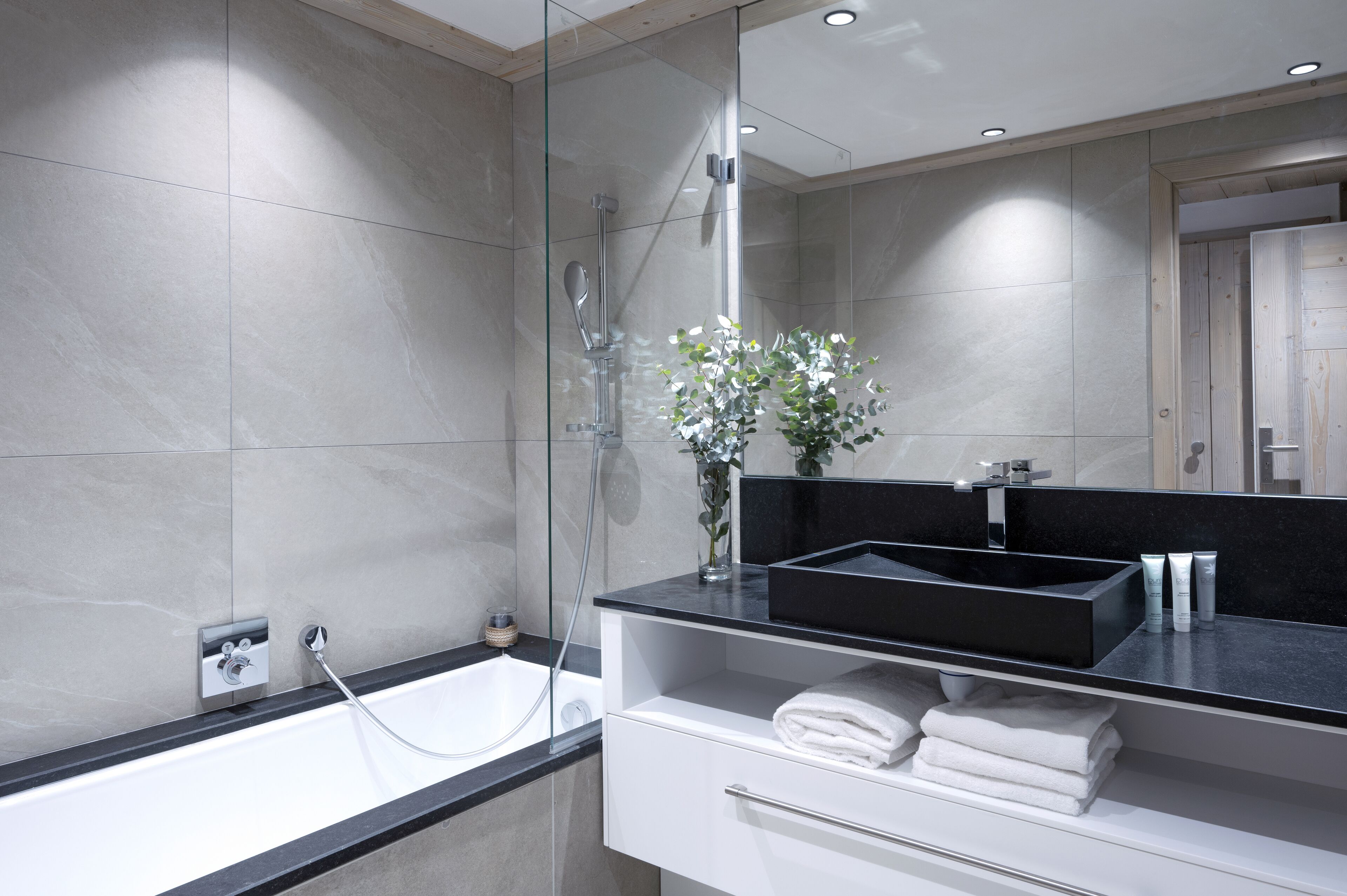 free toiletries, hair dryer, bathrobes, slippers