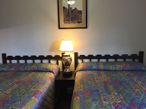 Standard Room, 2 Queen Beds | Desk, iron/ironing board, free WiFi, bed sheets
